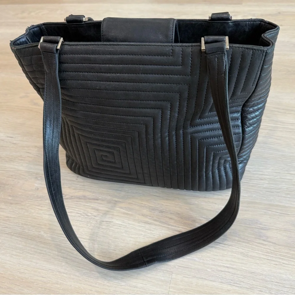 Bally Italian Quilted Leather Tote - Picture 3 of 16